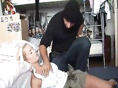 fucked in an amateur homemade video of forced sex.